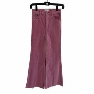 NWD Rolla's East Coast High Rise Flare Corduroy Pant Pink Womens 25